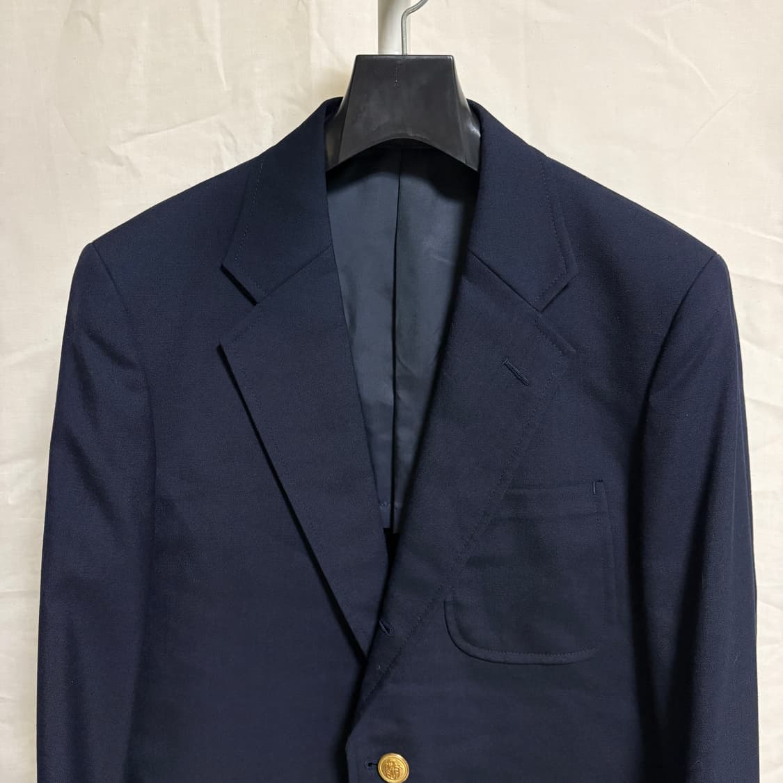 제이프레스 3 roll 2 금장 블레이저 자켓 / 네이비, S 상품이미지2