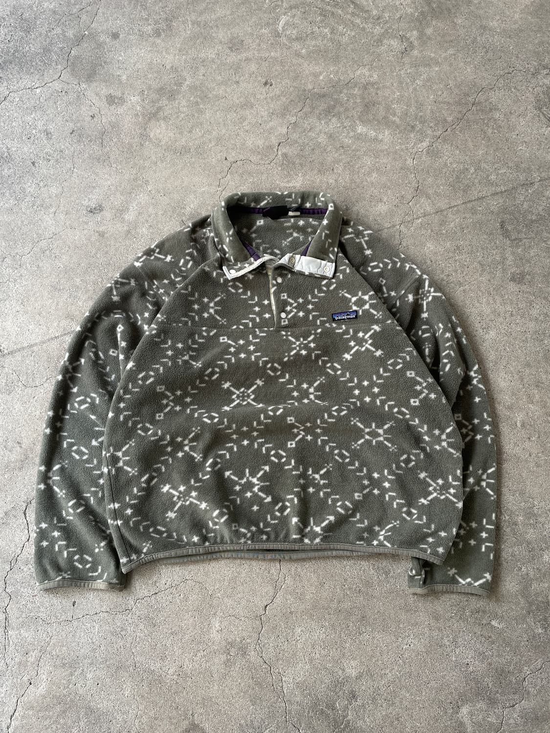 90s Patagonia Sage Green Synchilla SnapT 상품이미지1