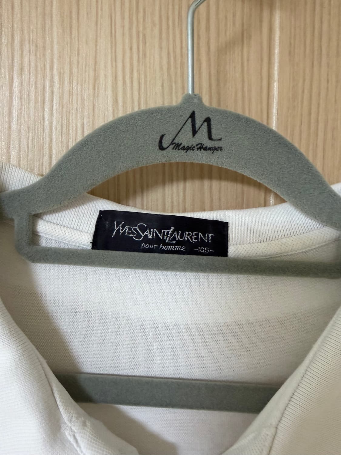 입생로랑(YSL) 뿌르 옴므 피케 카라티 화이트 빈티지 - 105 상품이미지2