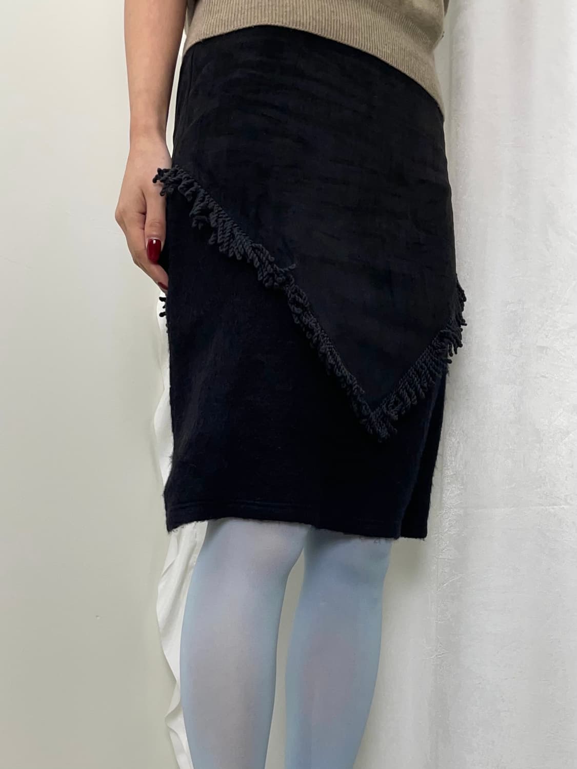 Vintage 프린지 스커트 상품이미지2