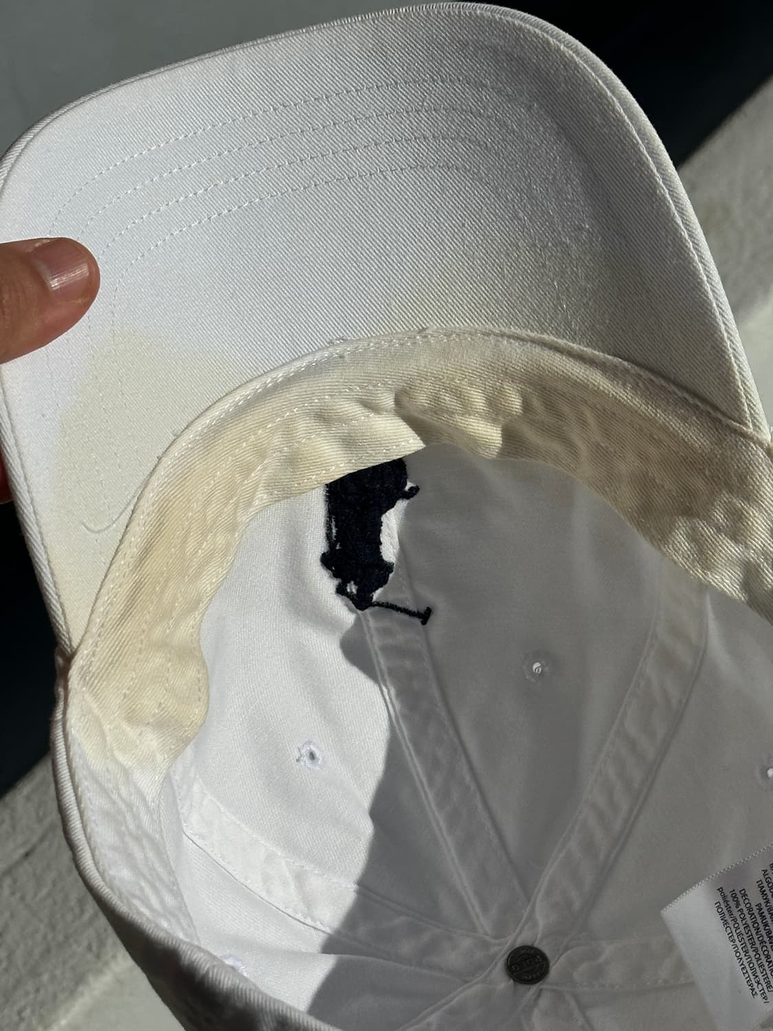 [F] 폴로 랄프로렌 빅로고 화이트 볼캡 모자 상품이미지7