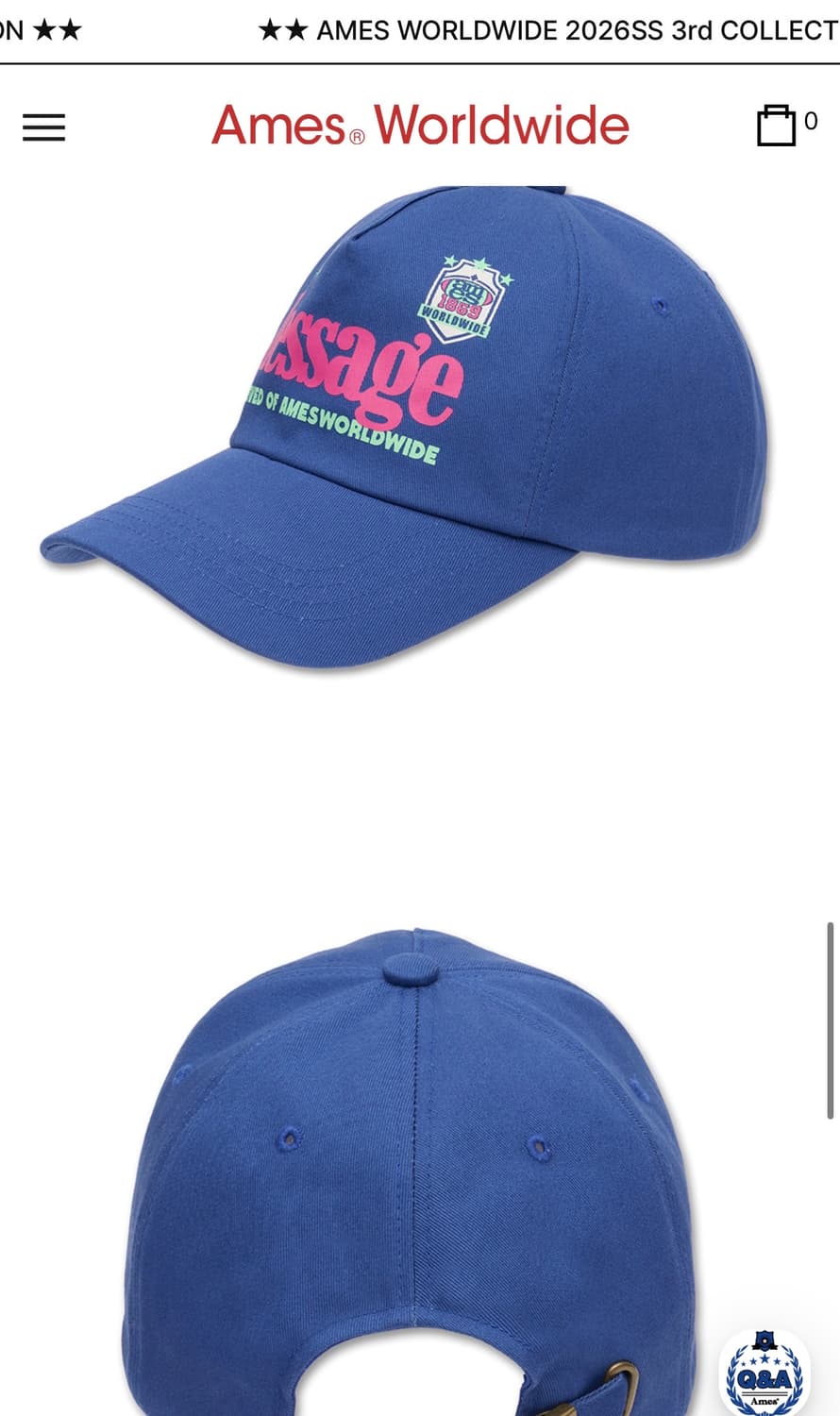 아메스 월드와이드 볼캡 상품이미지3