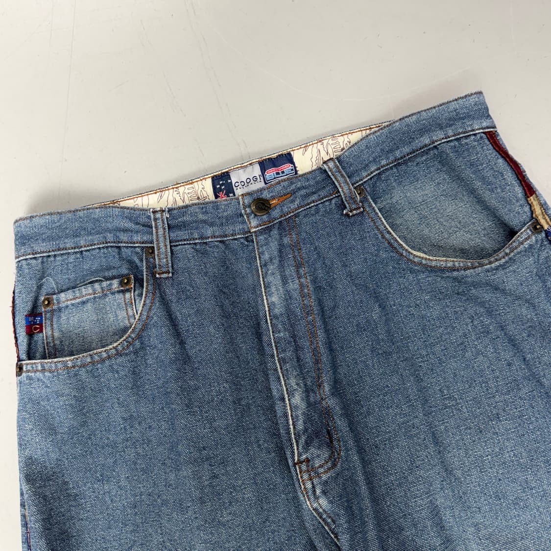 쿠지 사이드라인 올드스쿨 배기핏 데님팬츠 상품이미지4