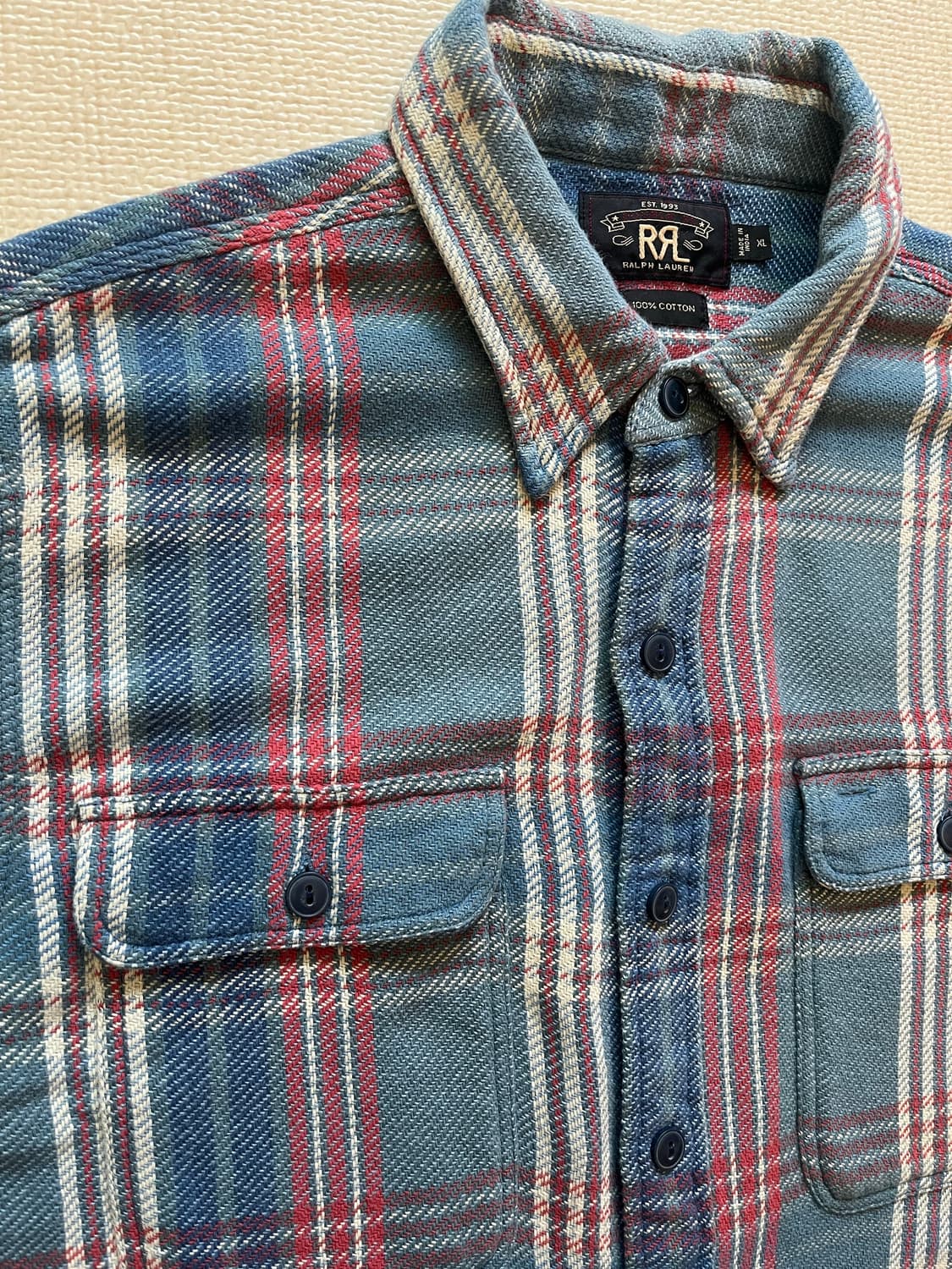 90’s RRL FLANNEL PLAIDS SHIRTS 상품이미지2