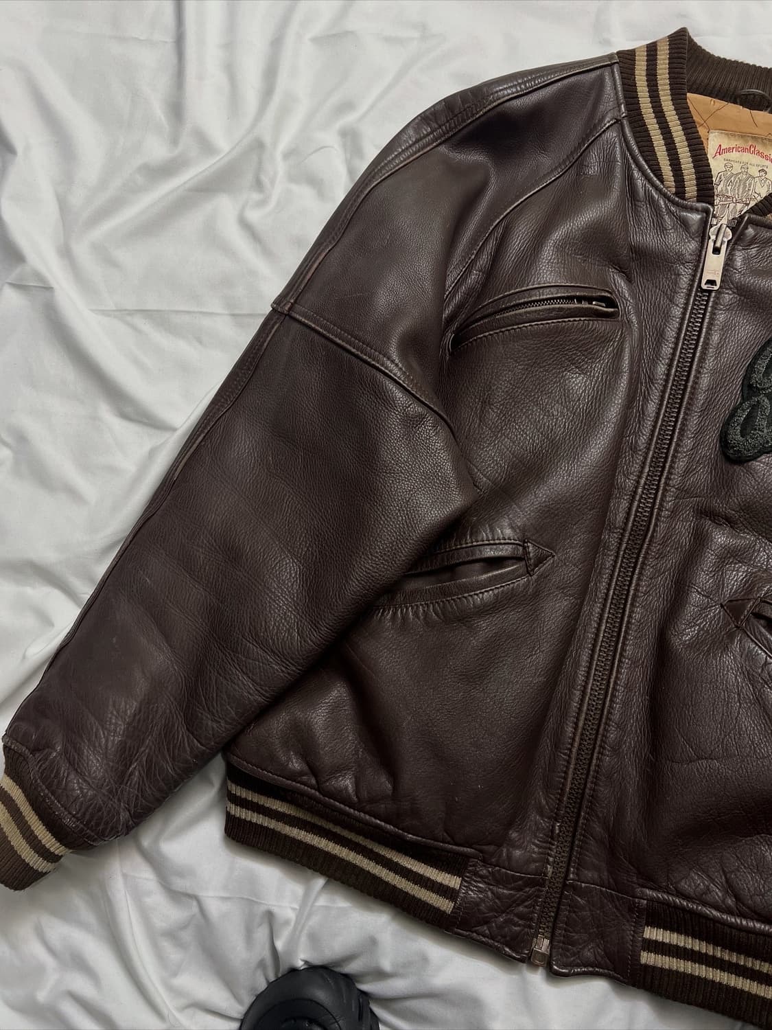 아비렉스 트랙필드 가죽자켓 상품이미지8