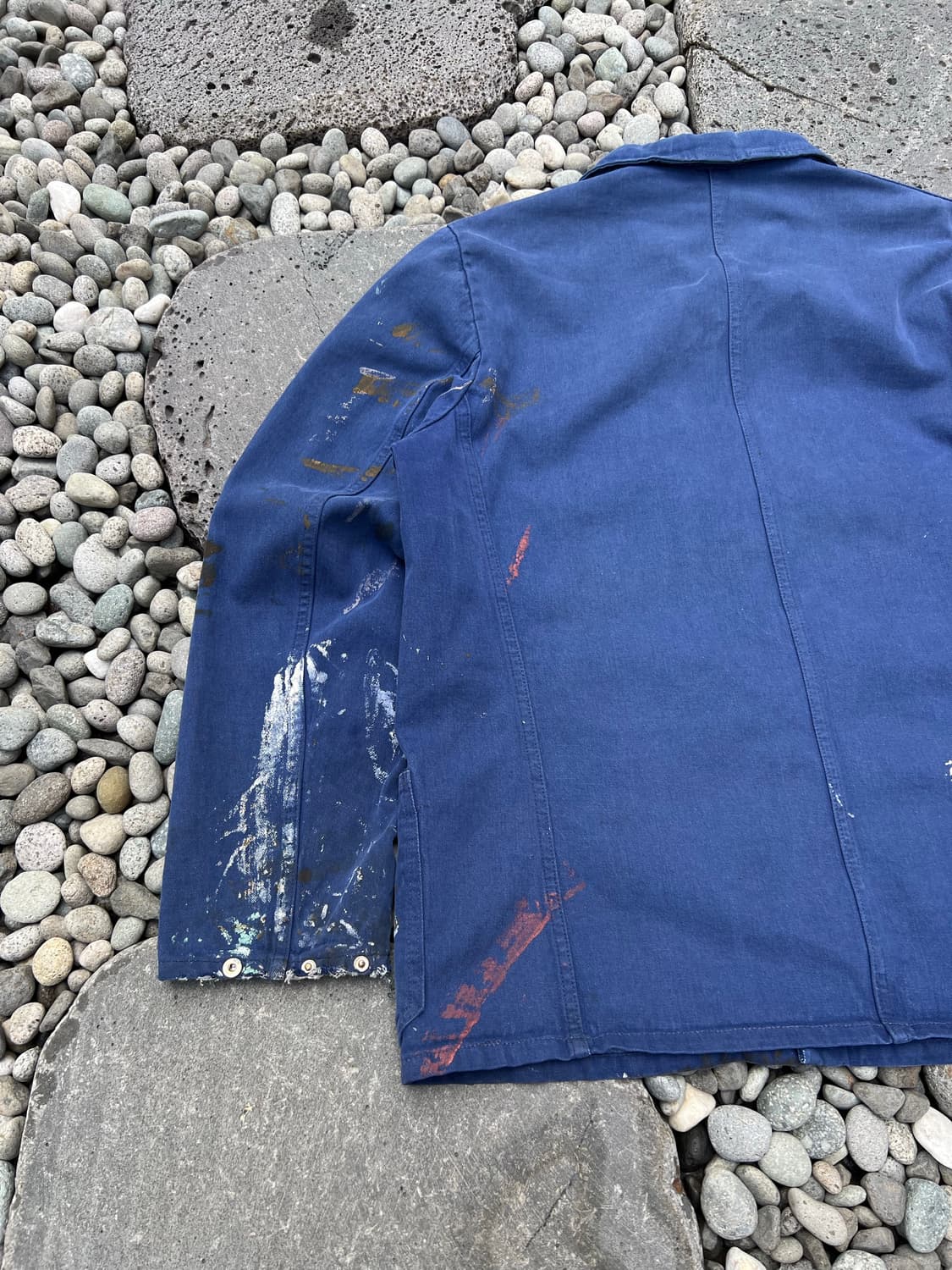OLD VINTAGE PAINTED DENIM 데님프렌치워크자켓 상품이미지9