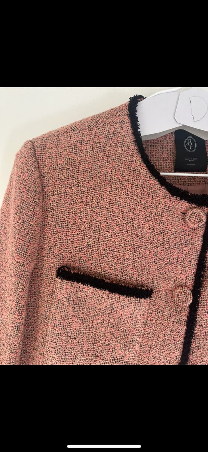 베니토 핑크 트위드자켓 상품이미지2