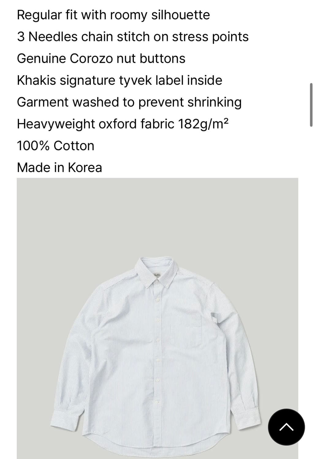 Khakis 옥스포드 셔츠 상품이미지3