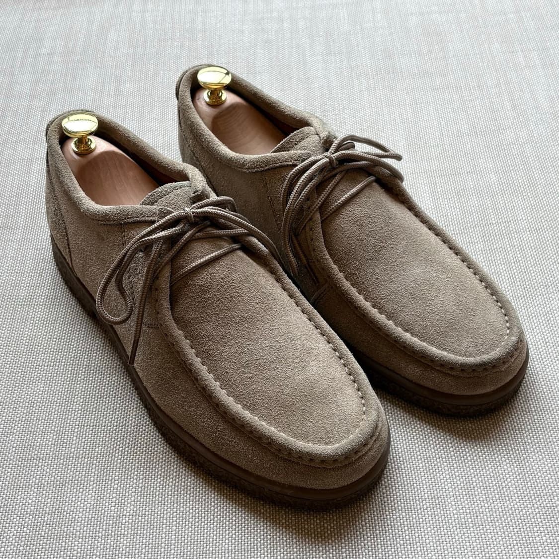 [8.5D] USA EASTLAND 카키 스웨이드 모카신 상품이미지1
