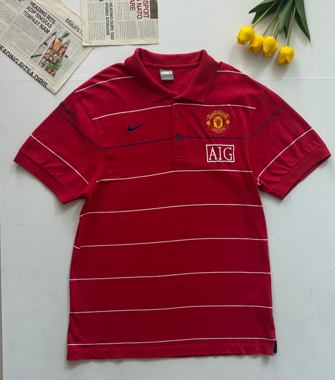 Nike 나이키 맨유 AIG 스트라이프 카라티  상품이미지2