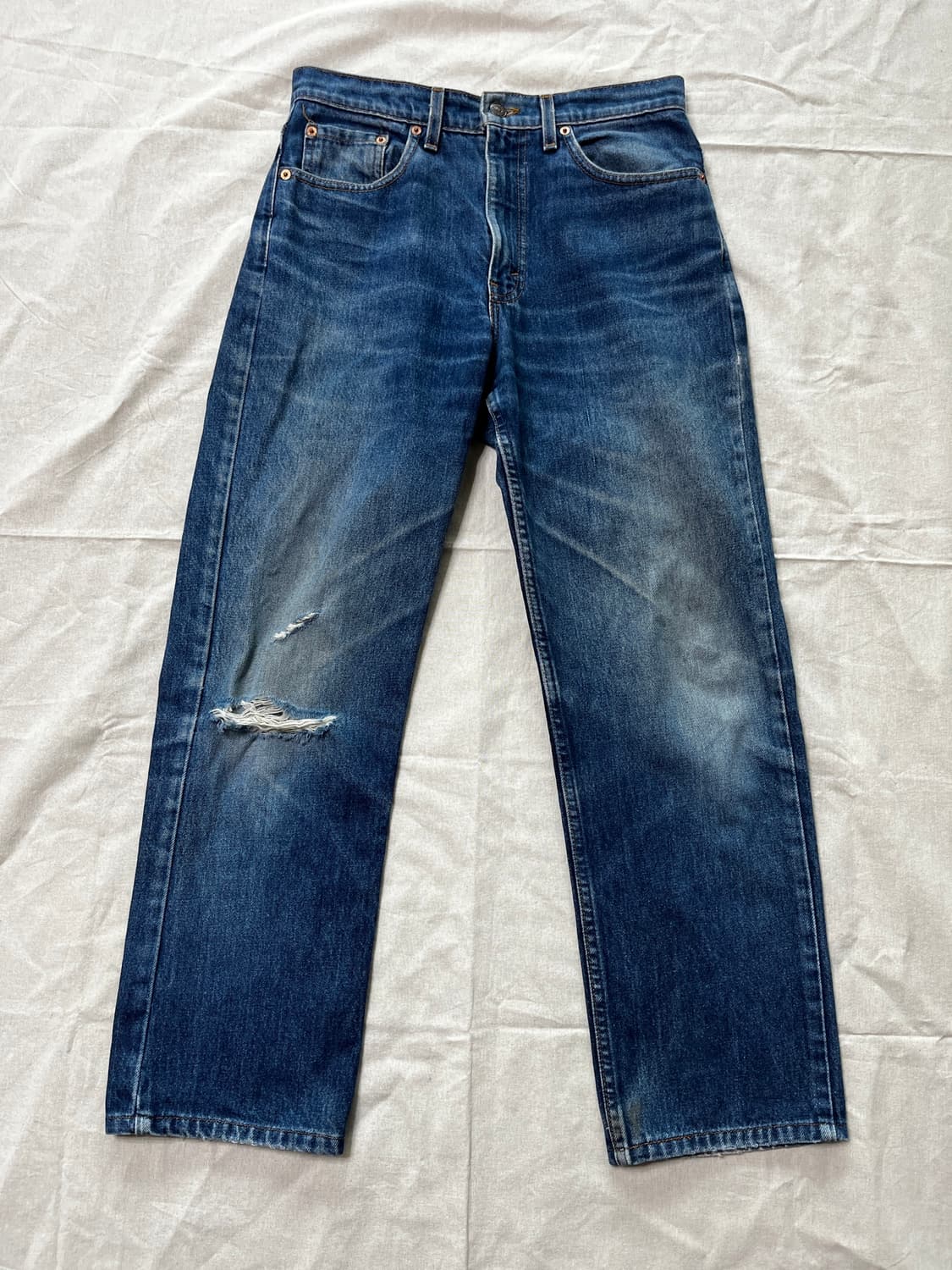 [90's USA] Levi's 오리지널 Lot 510 인디고 디스트로이 상품이미지2