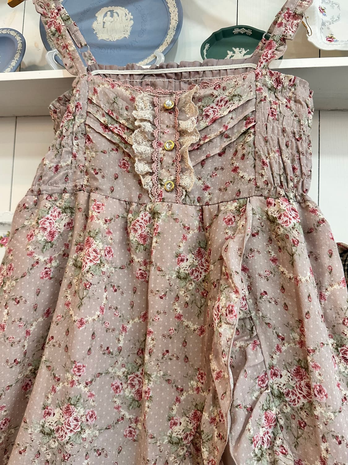 axes femme(악시즈팜) 로즈가든 플라워 쉬폰원피스 상품이미지4