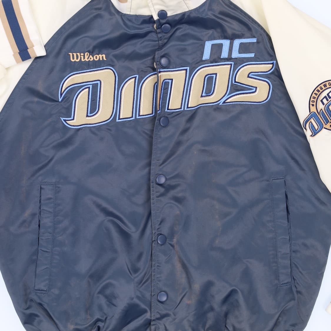 [M] 월슨 NC 다이노스 춘추용 바시티 점퍼 자켓 N6969 상품이미지6
