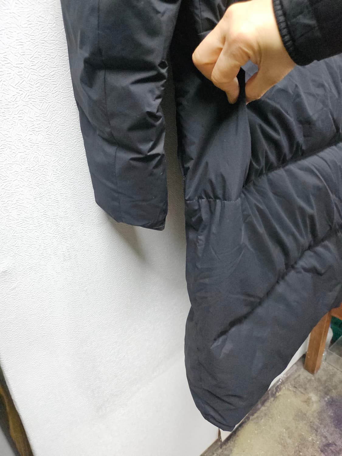 코오릉  블랙 롱 구스 패딩  85 상품이미지6