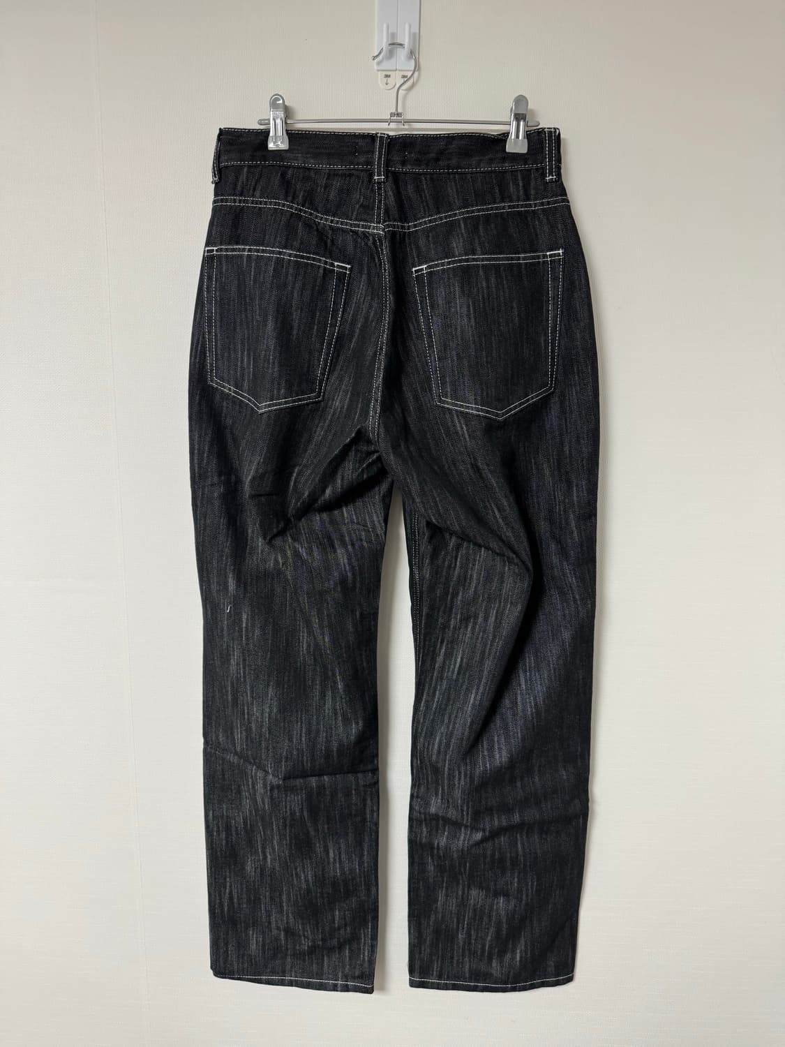 30in) 블랙 생지데님 상품이미지2