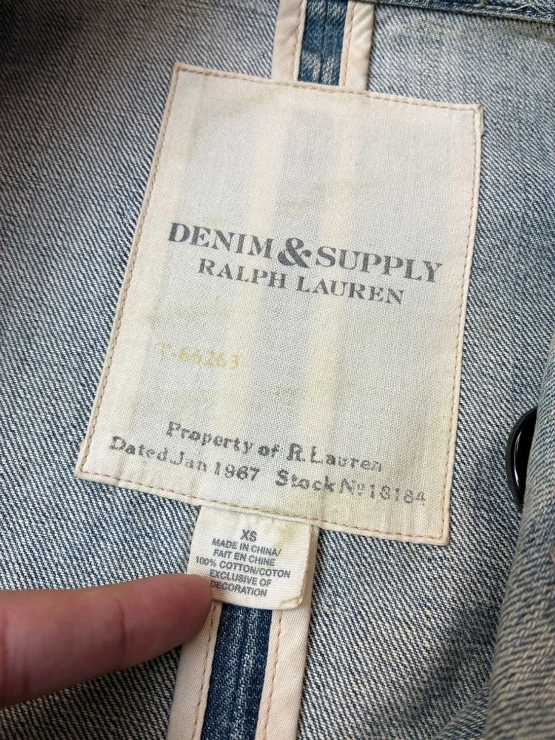 데님앤서플라이 랄프로렌 더블 브레스트 데님 자켓 PN6011 상품이미지9