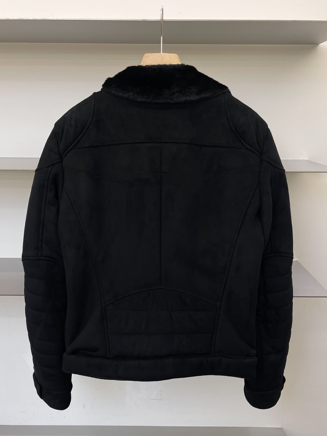 아르마니 익스체인지 투웨이 폭스 퍼 라인 바이크 자켓 상품이미지4