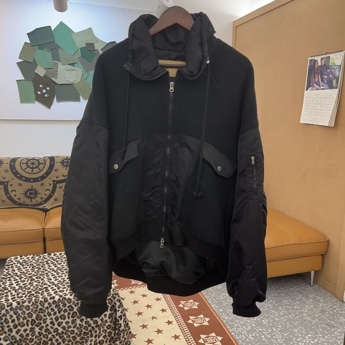 마뗑킴 유틸리티 스트릿 펑크 니트 점퍼 자켓 F C08971 상품이미지2