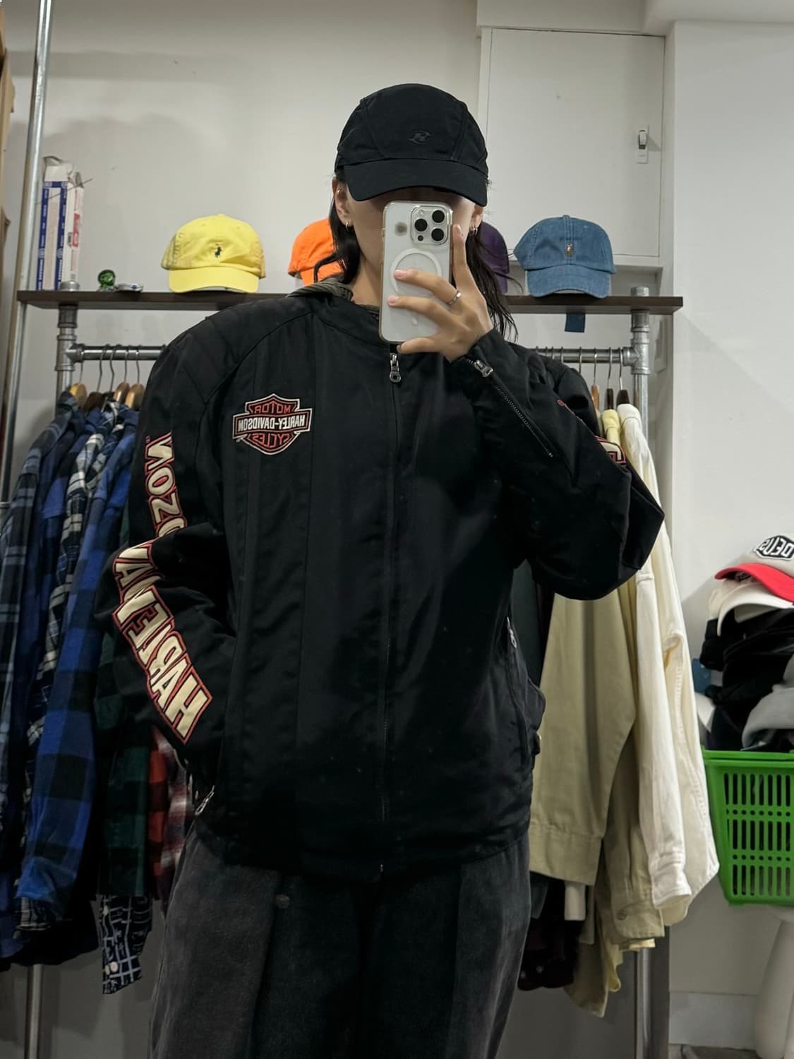 할리데이비슨 모터사이클 나일론 레이싱 자켓  상품이미지6