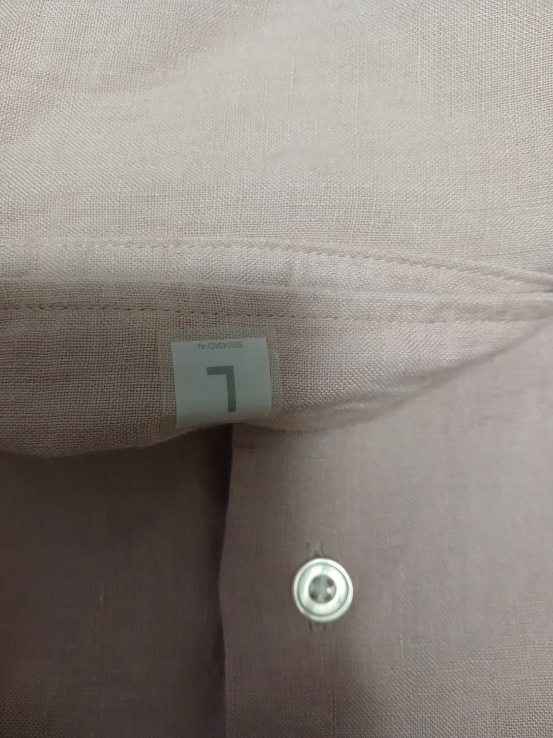 Gu 연핑크 린넨 셔츠 상품이미지3