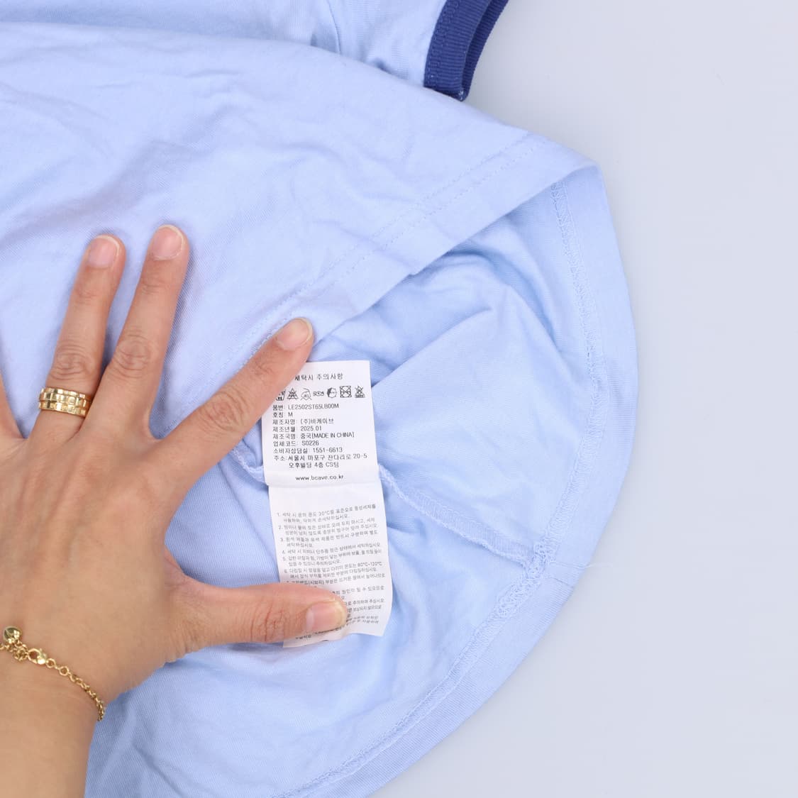 M 신형 LEE 여성 크롭반팔티 0403H1 상품이미지5