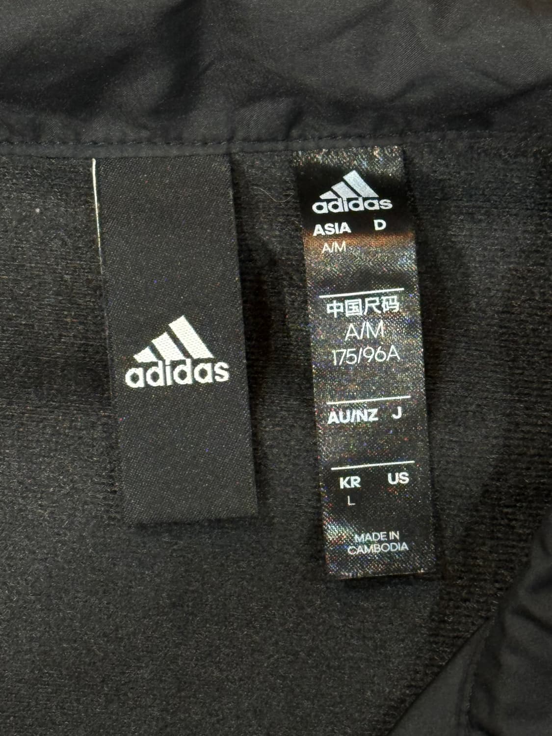 아디다스 3선 바람막이 블랙 상품이미지4