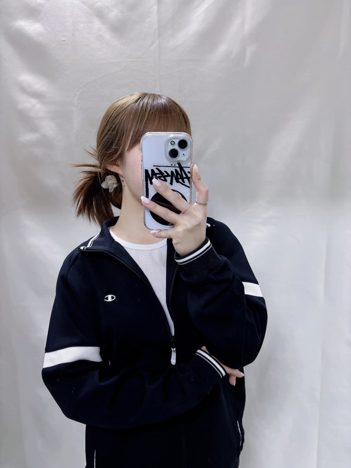 챔피온 JAPAN 블랙 트랙탑  상품이미지2