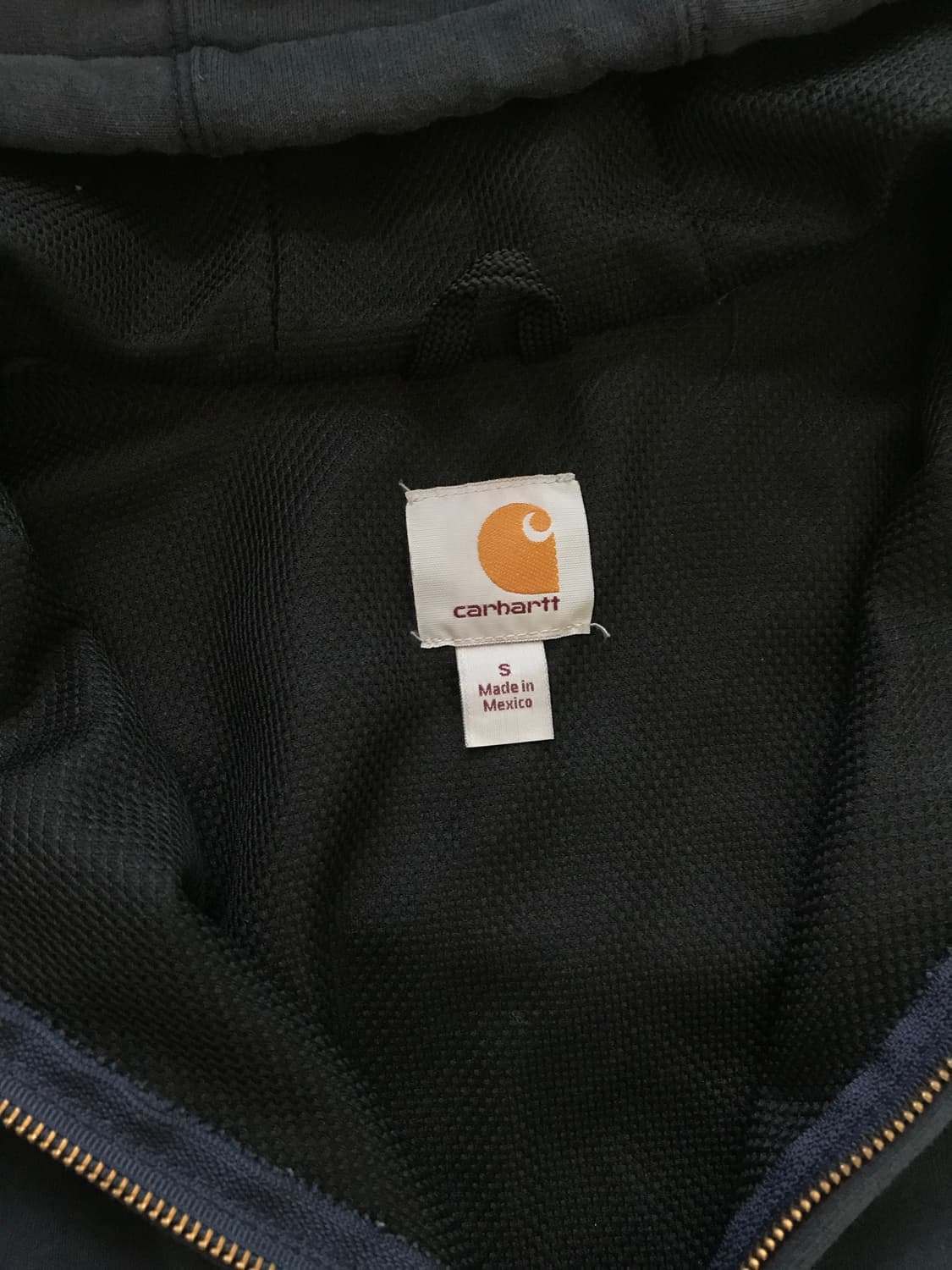 칼하트 레인디펜더 네이비 써멀 후드집업 상품이미지7