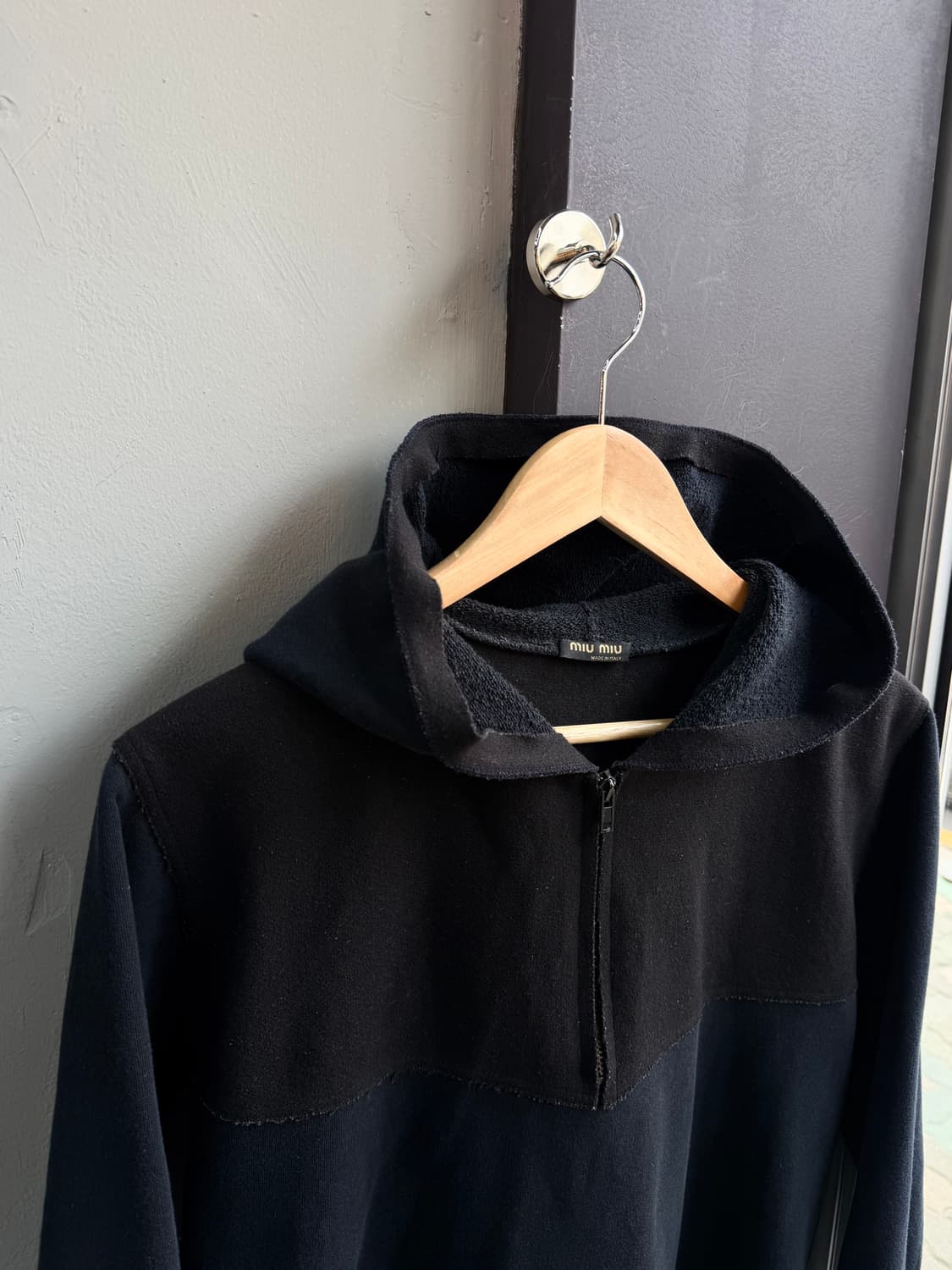 S/ 미우미우 2000FW 후디 하프집업 상품이미지3