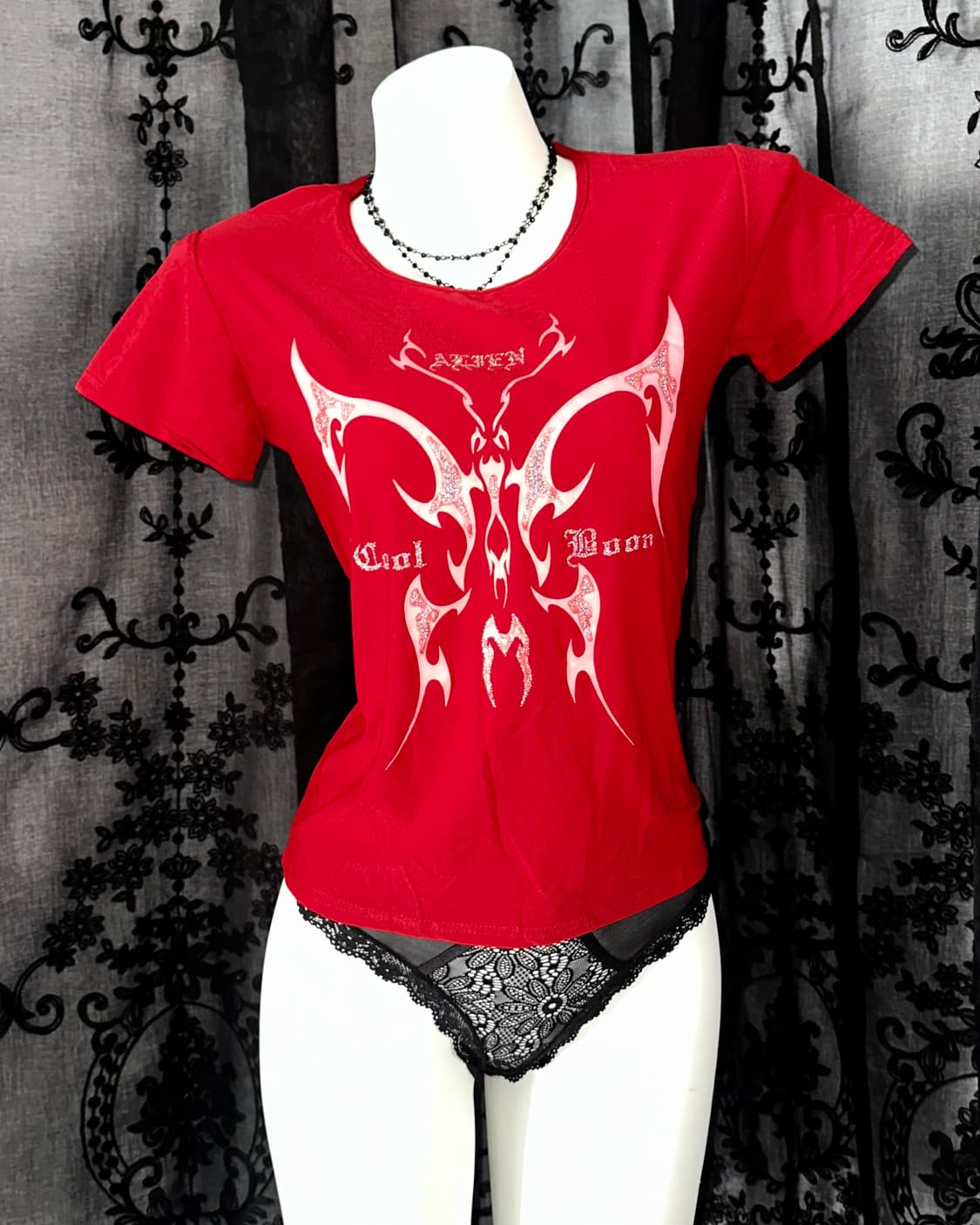 red tribal short sleeve 상품이미지2