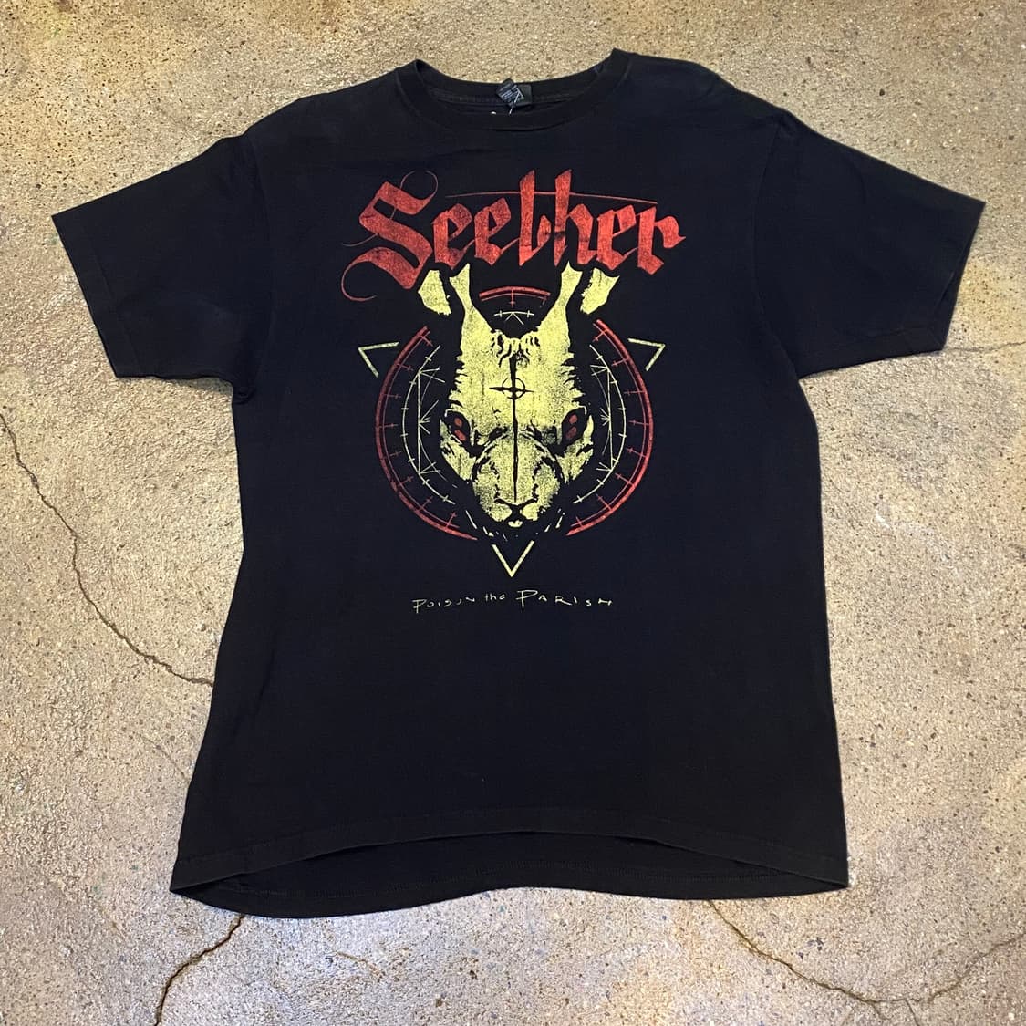 미국 빈티지 밴드 시더 SEETHER 투어티 락티셔츠 반팔티 상품이미지1