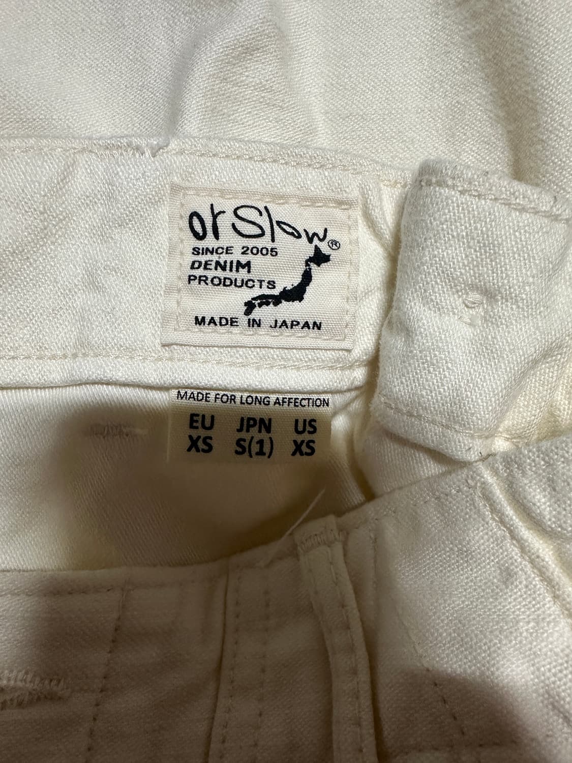 오어슬로우 퍼티그 팬츠 에크루 1사이즈 상품이미지4