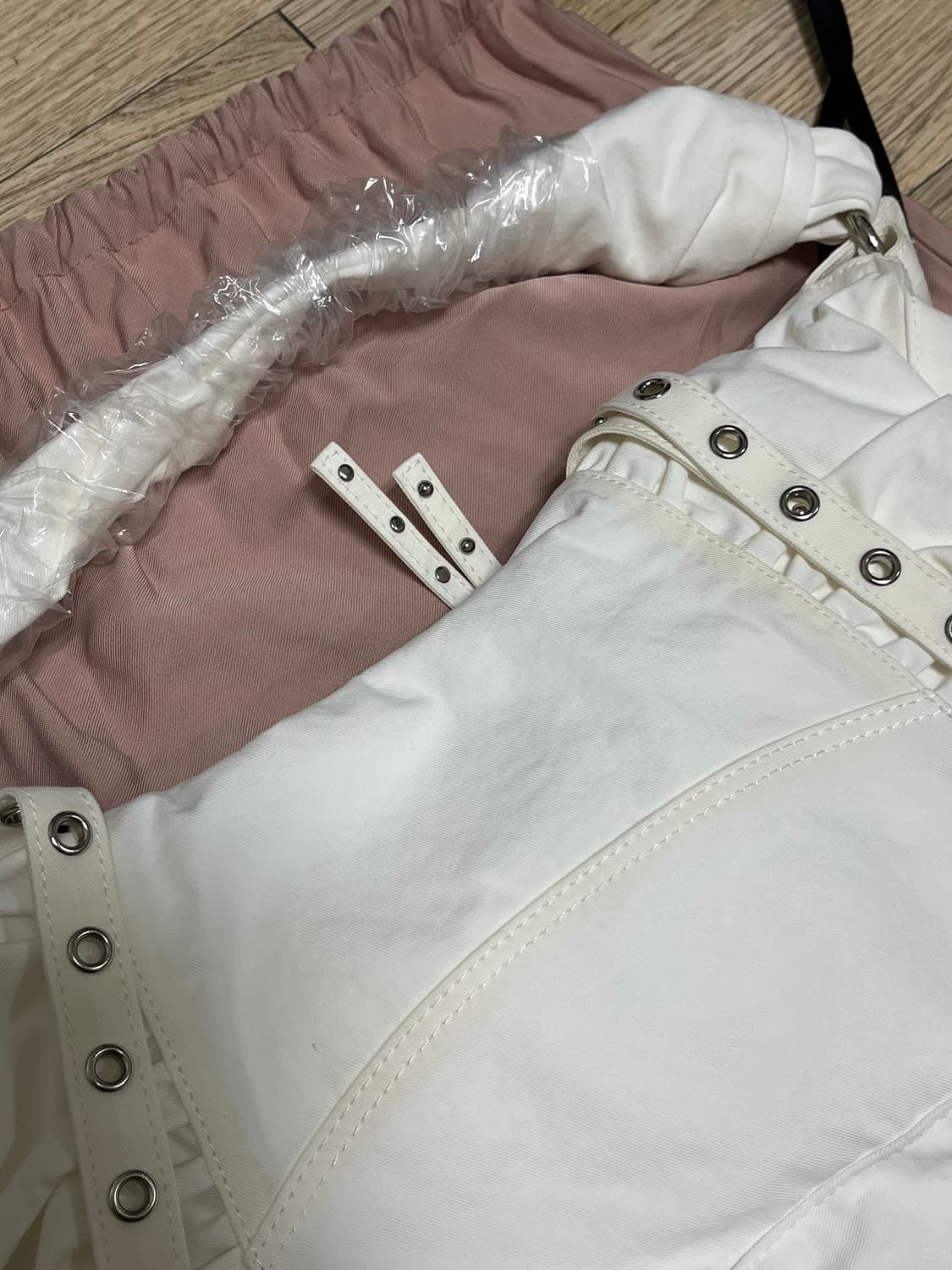 [유일매물] 쓰리타임즈 테이프 백 화이트 새상품 상품이미지8