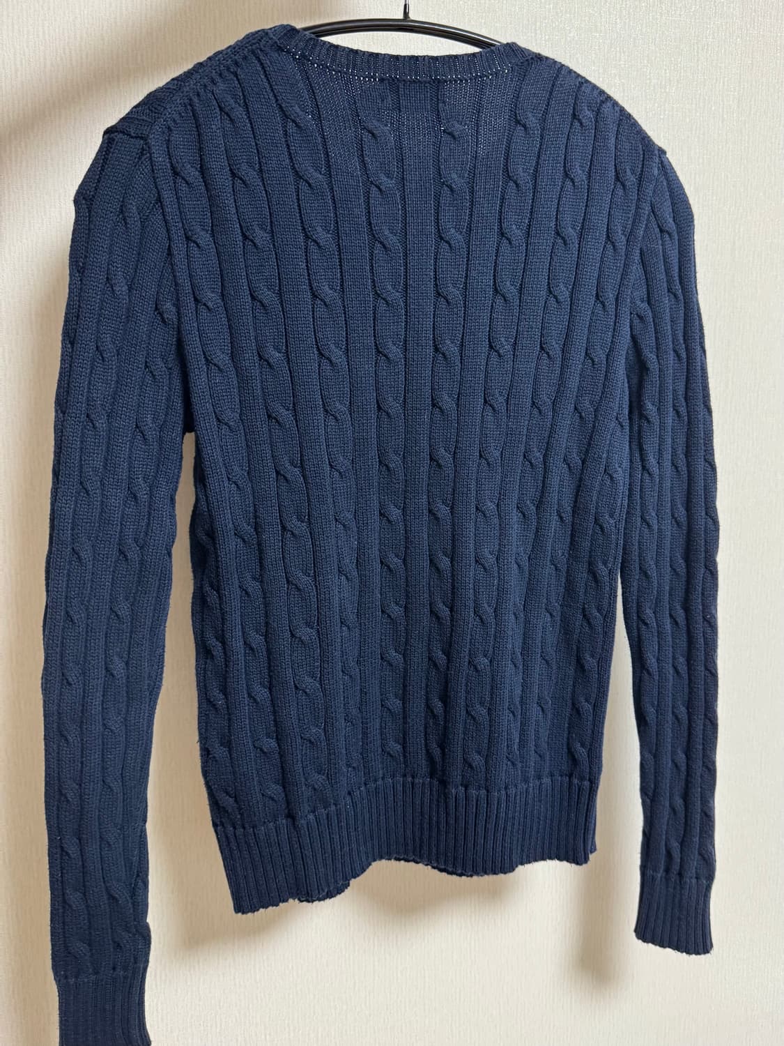 폴로 랄프로렌 케이블 꽈배기 니트 네이비 S 상품이미지2