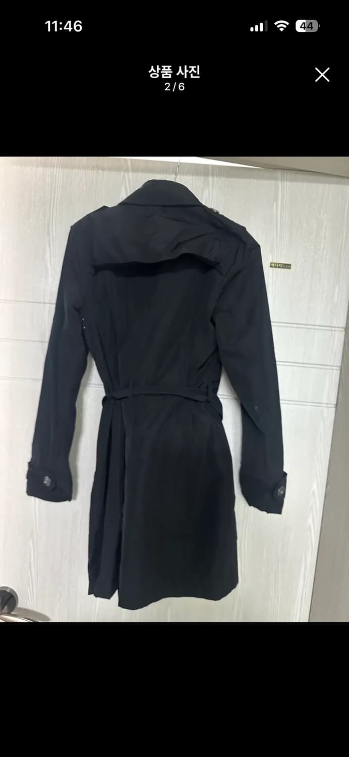 버버리 블랙 트렌치 코트 상품이미지2