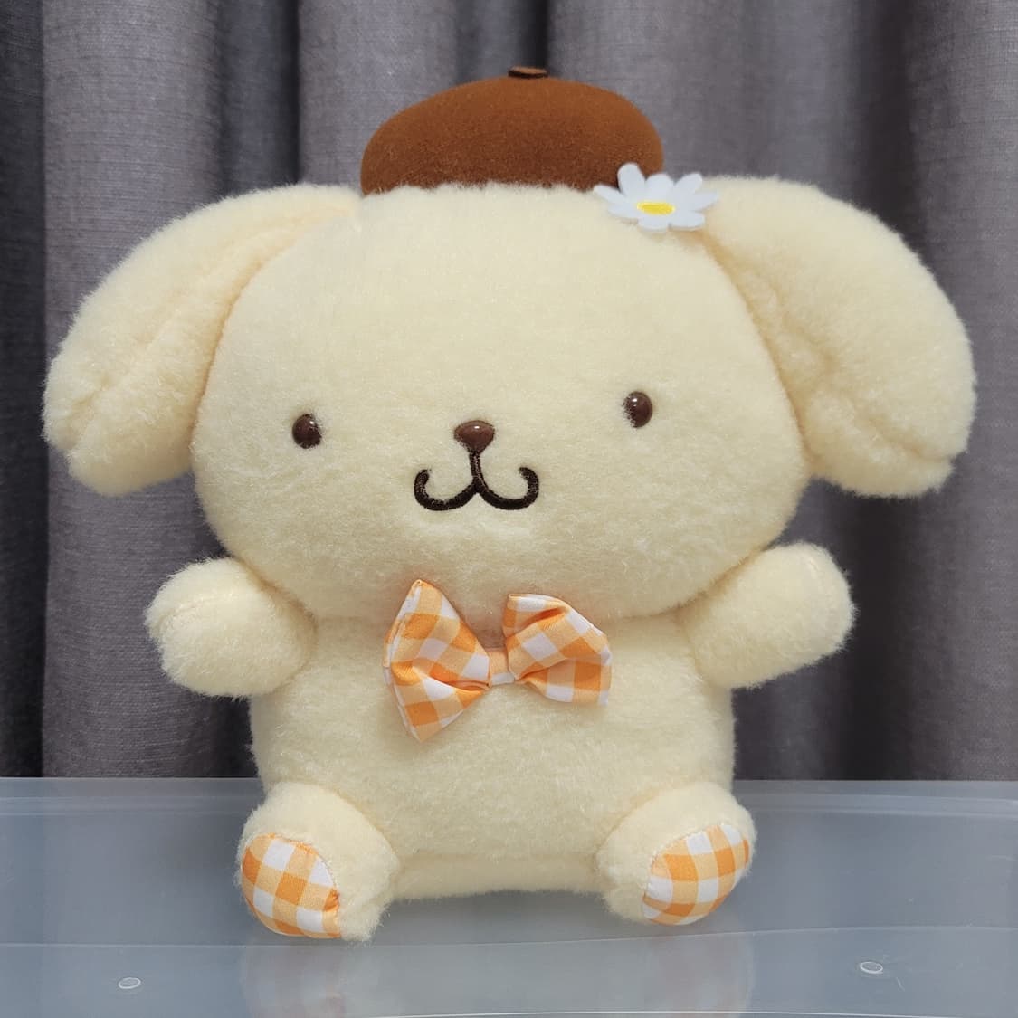 산리오 폼폼푸린 플라워체크 인형 25cm 중형 봉제인형 정품 상품이미지6