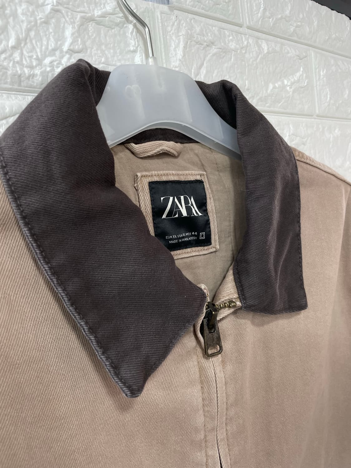 자라 콘트라스트 칼라 점퍼 XL 상품이미지2