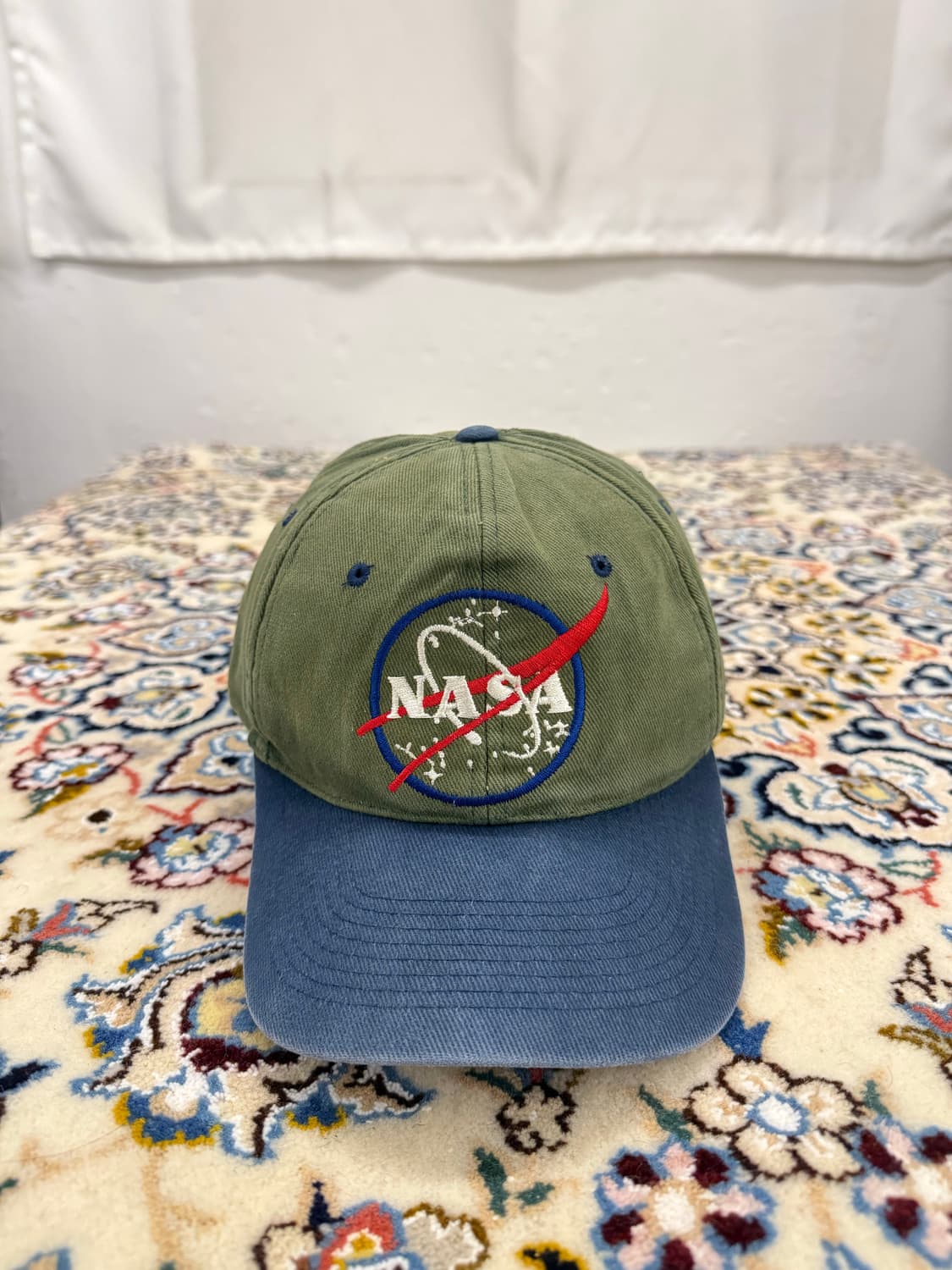 나사 로고 자수 투톤캡 상품이미지1