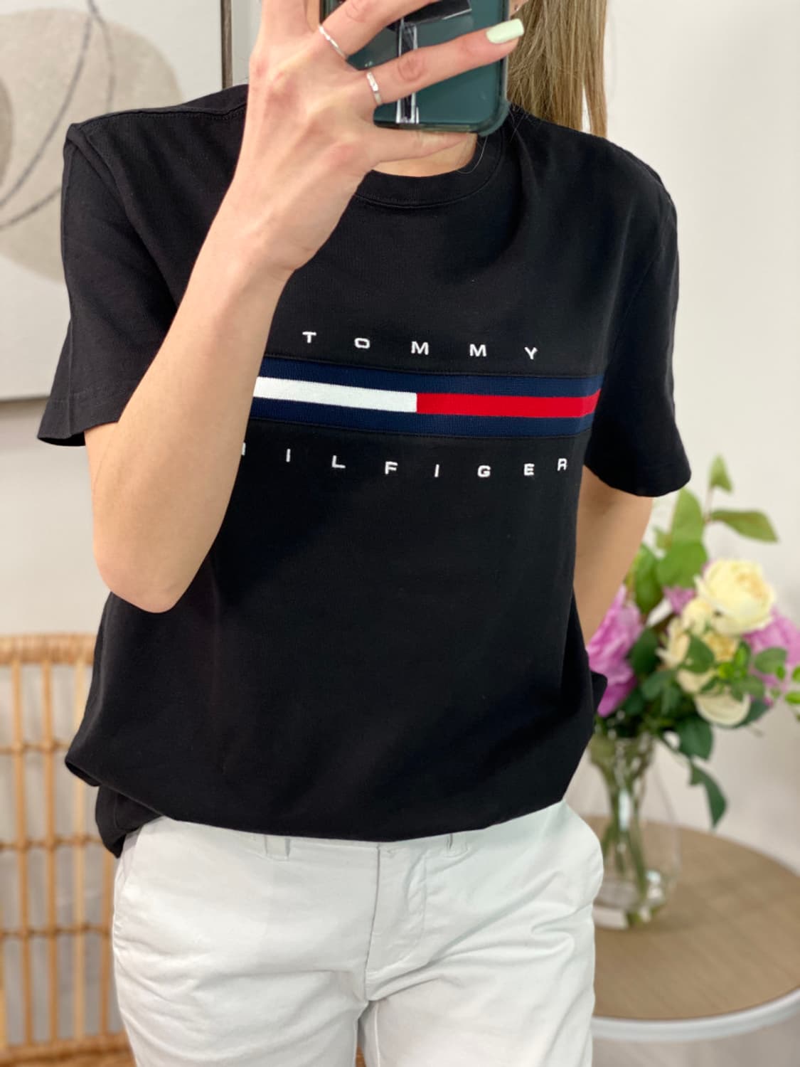 새상품 [TOMMY HILFIGER] 타미힐피거 반팔 S 상품이미지1