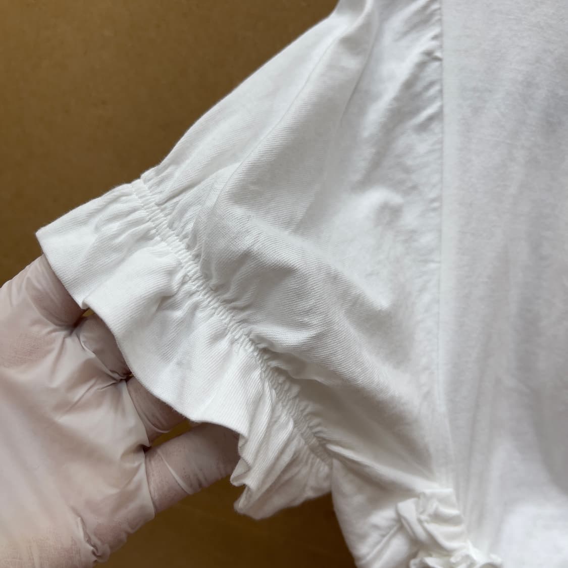 MM6 메종마르지엘라 셔링 러플 티셔츠 상품이미지5