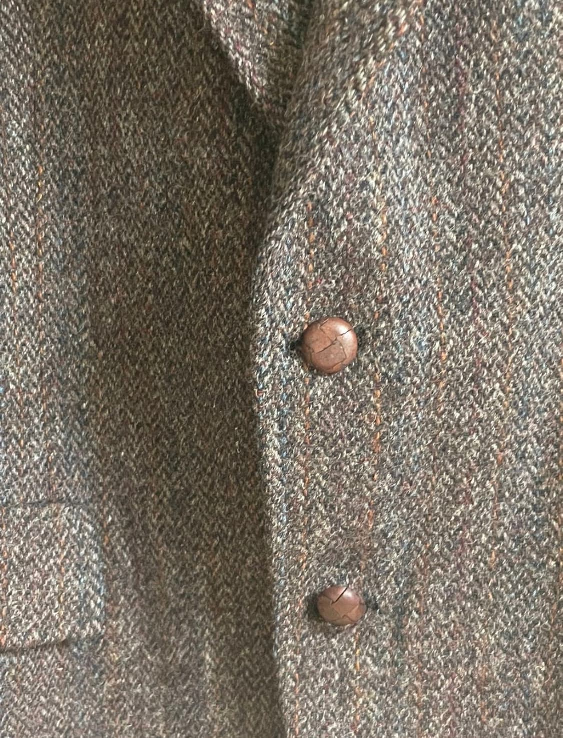 빈티지 해리스 트위드 오버사이즈 자켓 상품이미지4