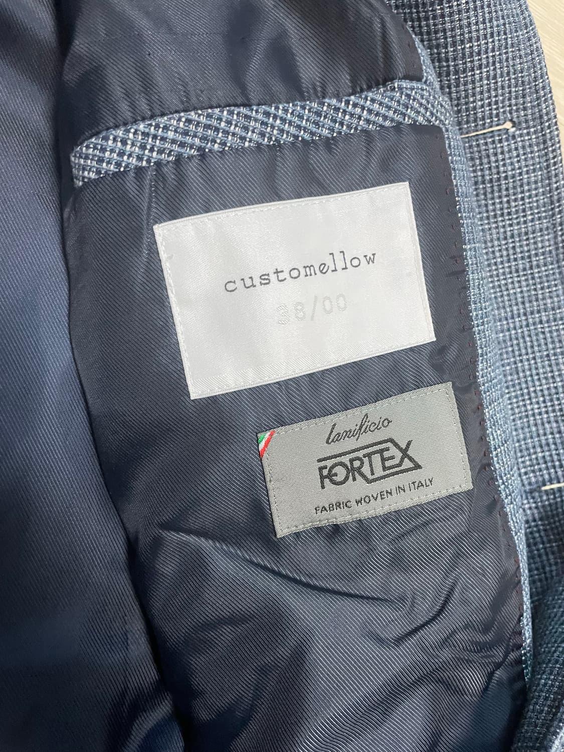 새상품급 커스텀멜로우 남성 체크코트 38/00 상품이미지2