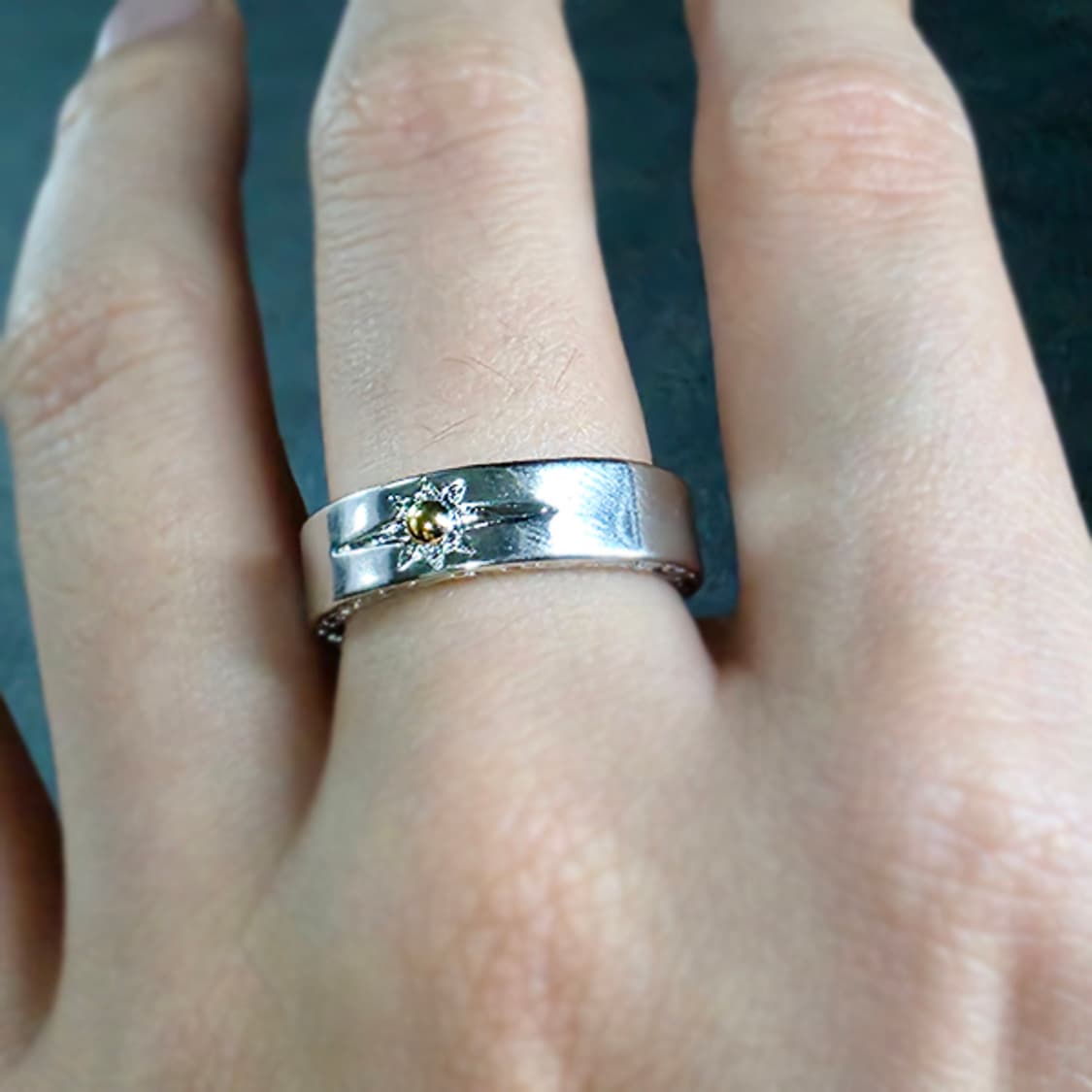 Ra 실버 남자 엔틱 빈티지 명품 고대 고딕 태양 반지 상품이미지6