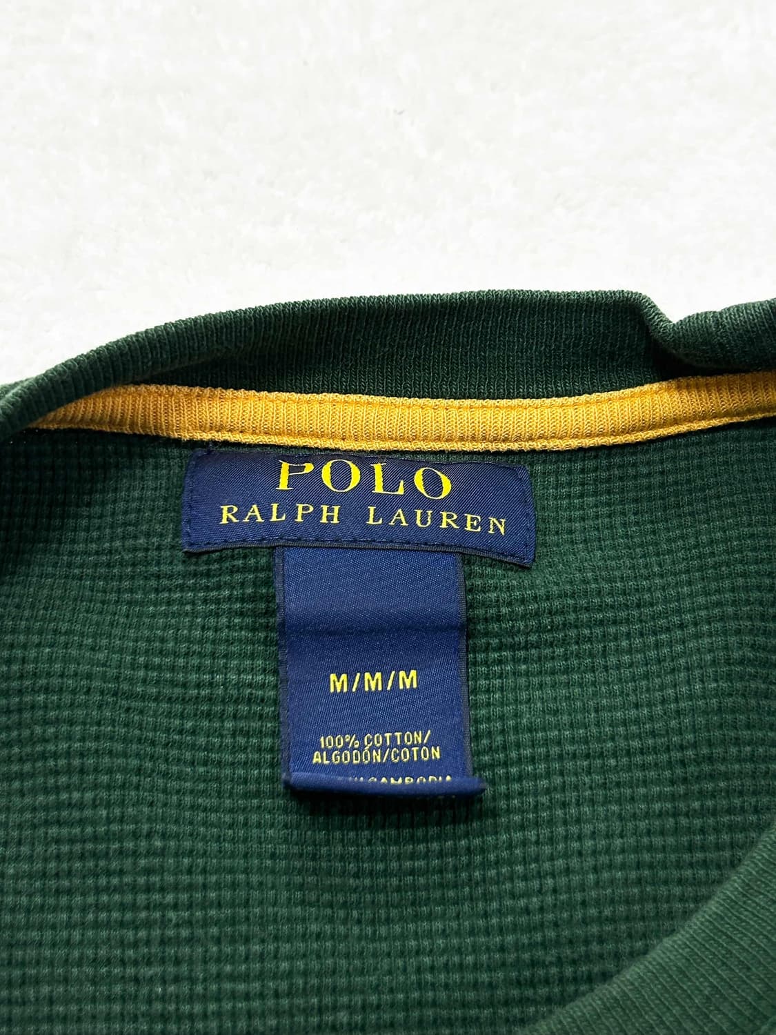 폴로 딥그린 와플 롱슬리브 상품이미지7