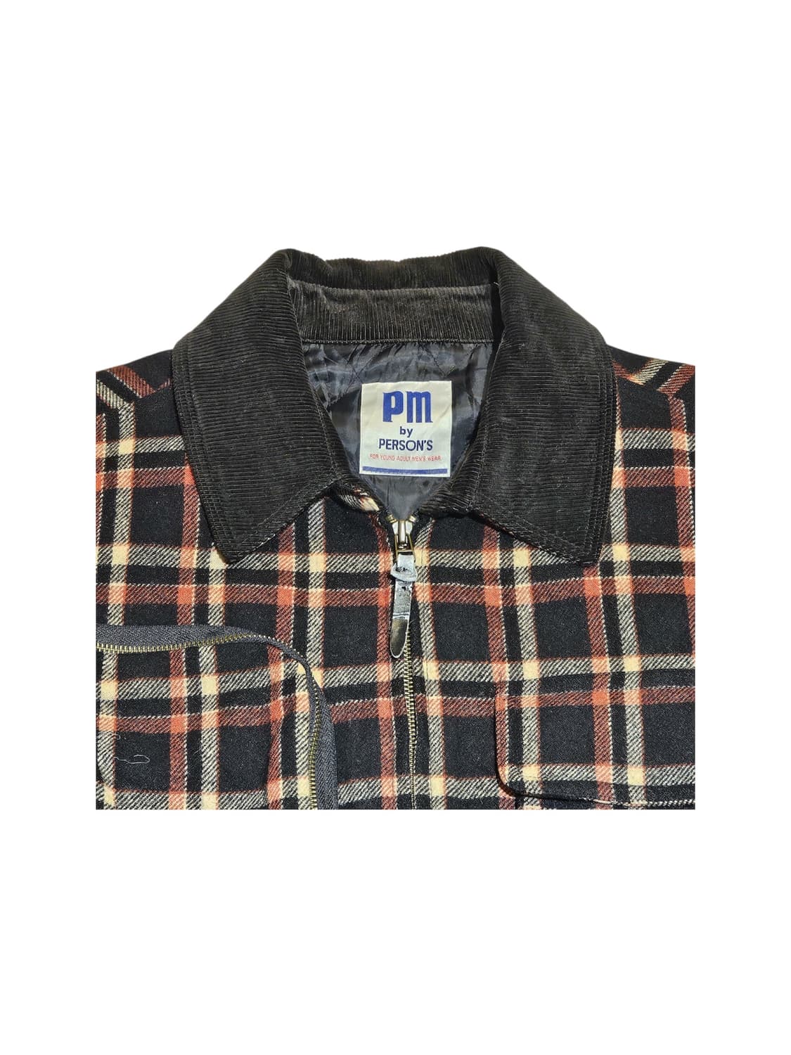 퍼슨스 체크 집업 자켓  상품이미지2