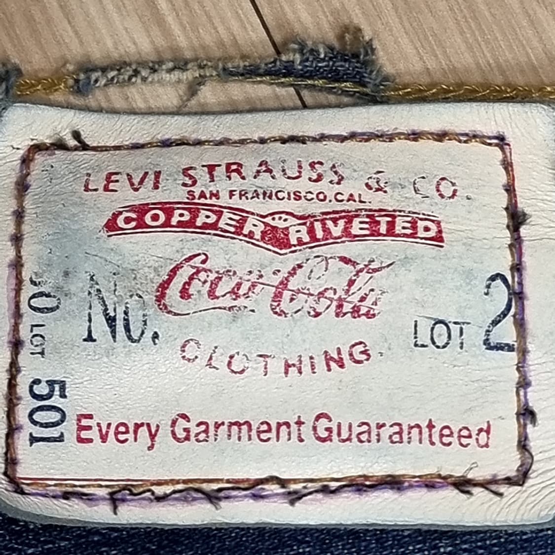 빈티지 리바이스 501  코카콜라 (실측) 상품이미지6