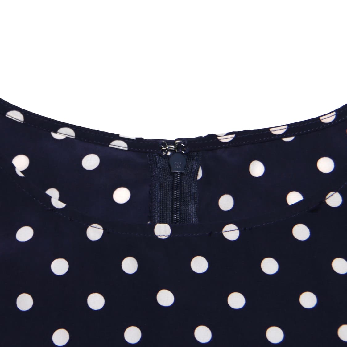 Navy Frill Dot blouse 상품이미지5