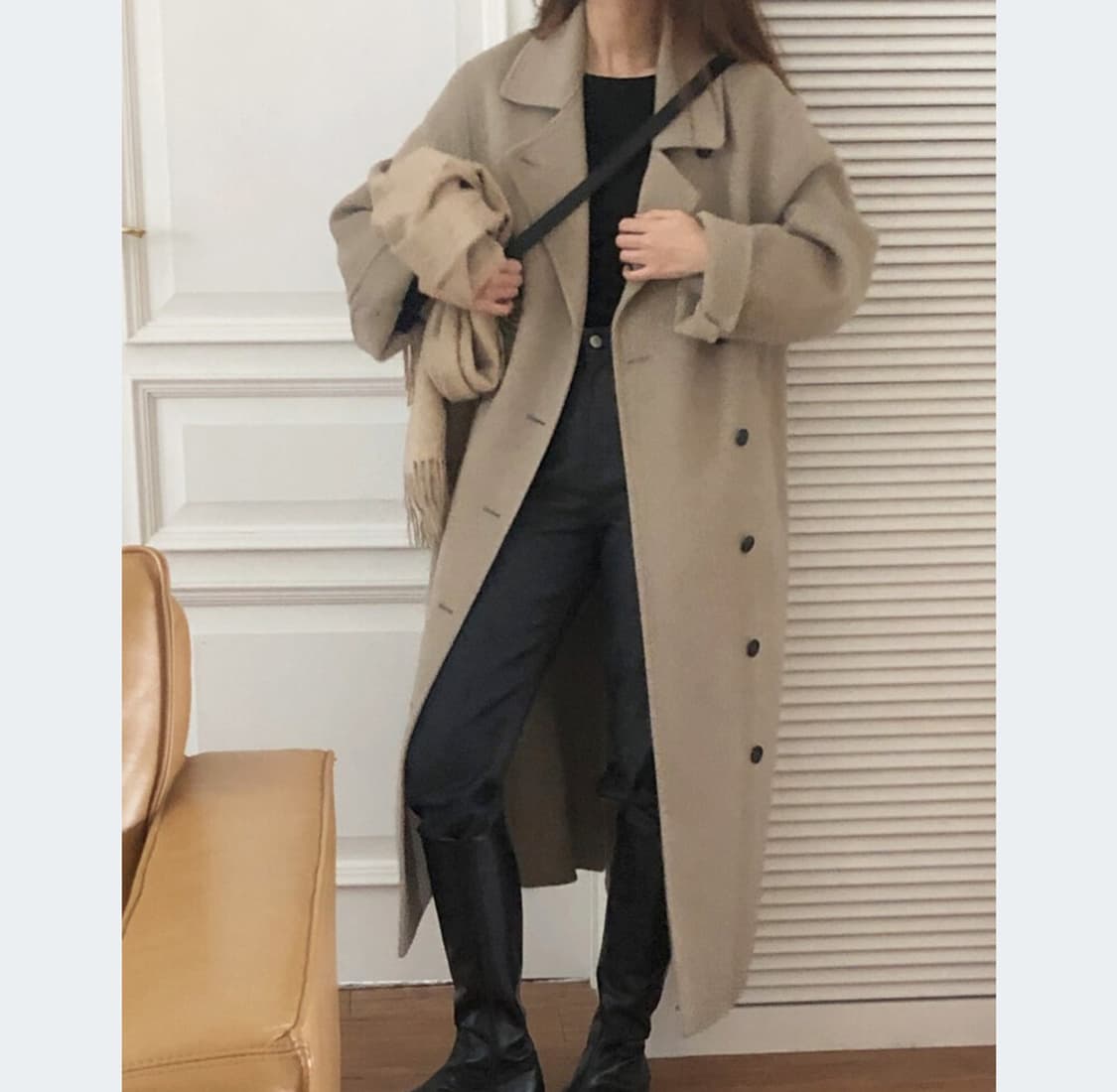 아카이브제이투유(ARCHIVE JTOU) 얼반 더블코트 프리사이즈 새상품 상품이미지4