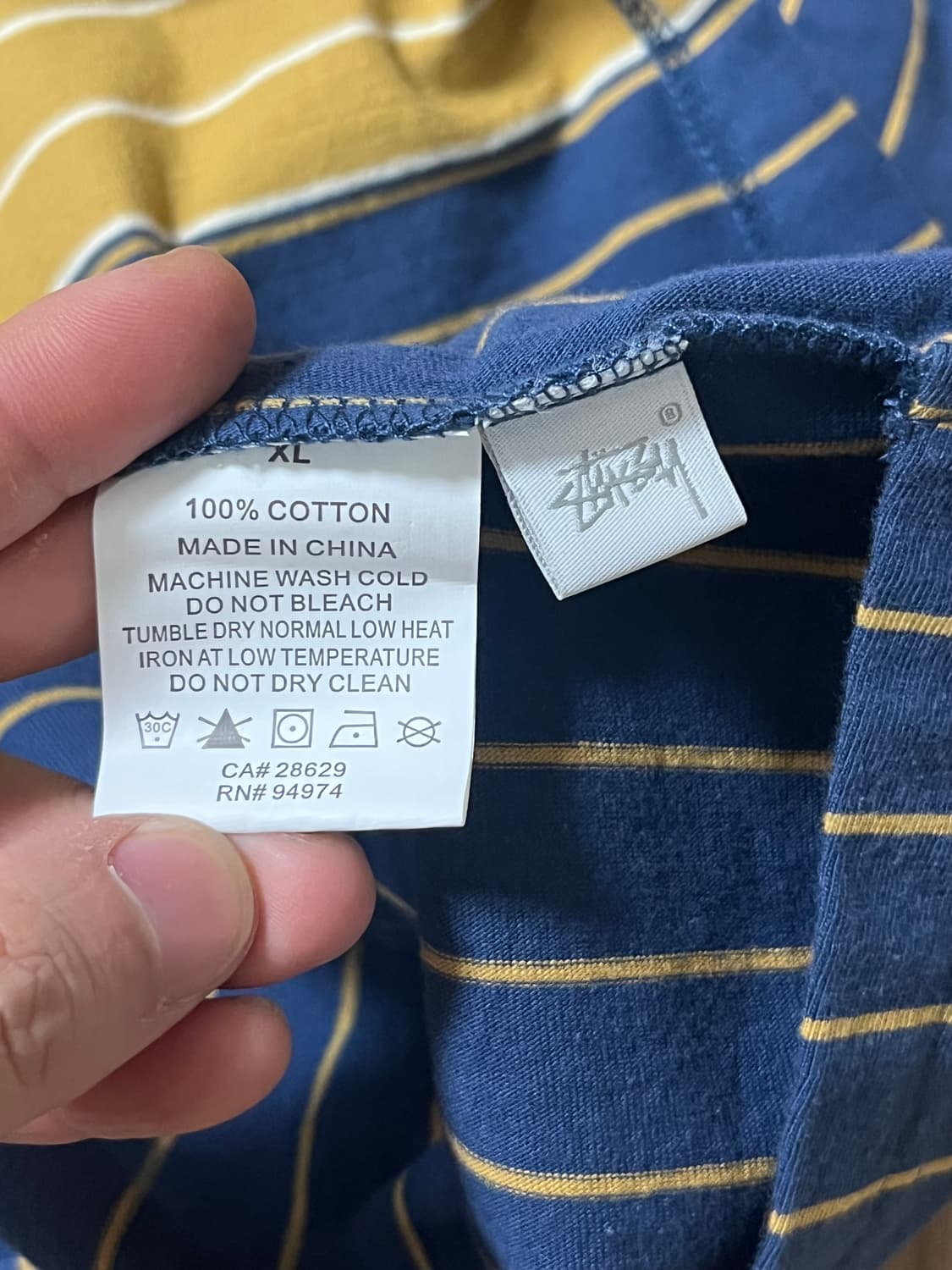 스투시 반집업 폴로 티 XL 상품이미지5