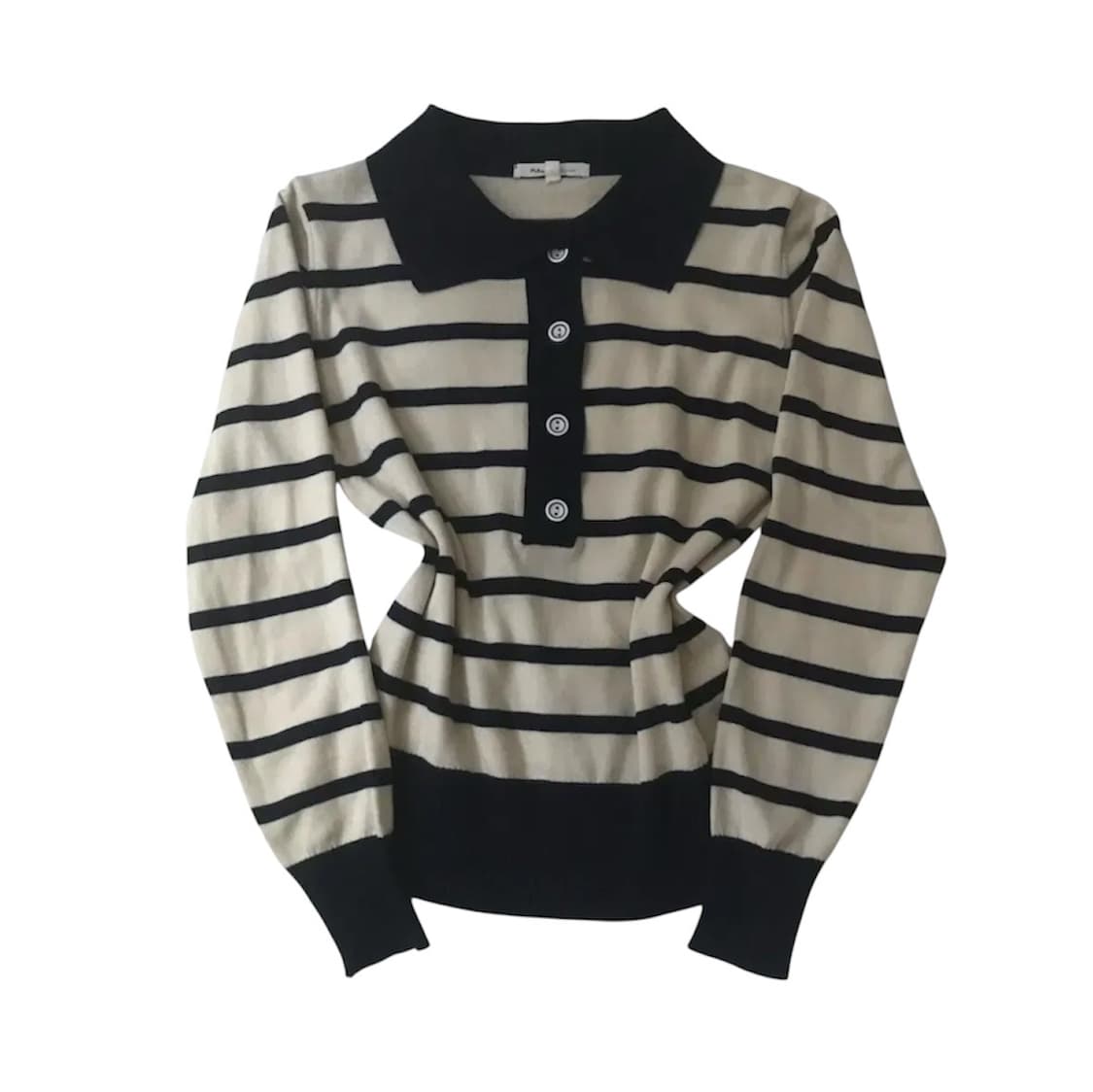 플라스틱 아일랜드 단가라 스트라이프 니트  상품이미지1